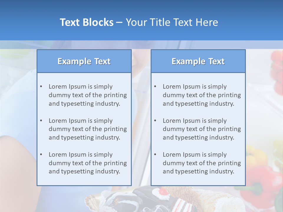 Young Woman Kitchen Home PowerPoint Template