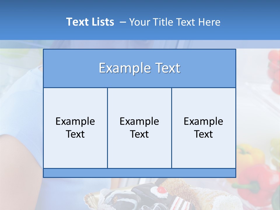 Young Woman Kitchen Home PowerPoint Template