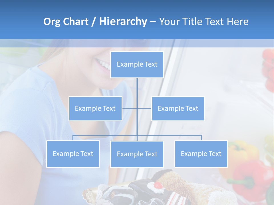 Young Woman Kitchen Home PowerPoint Template