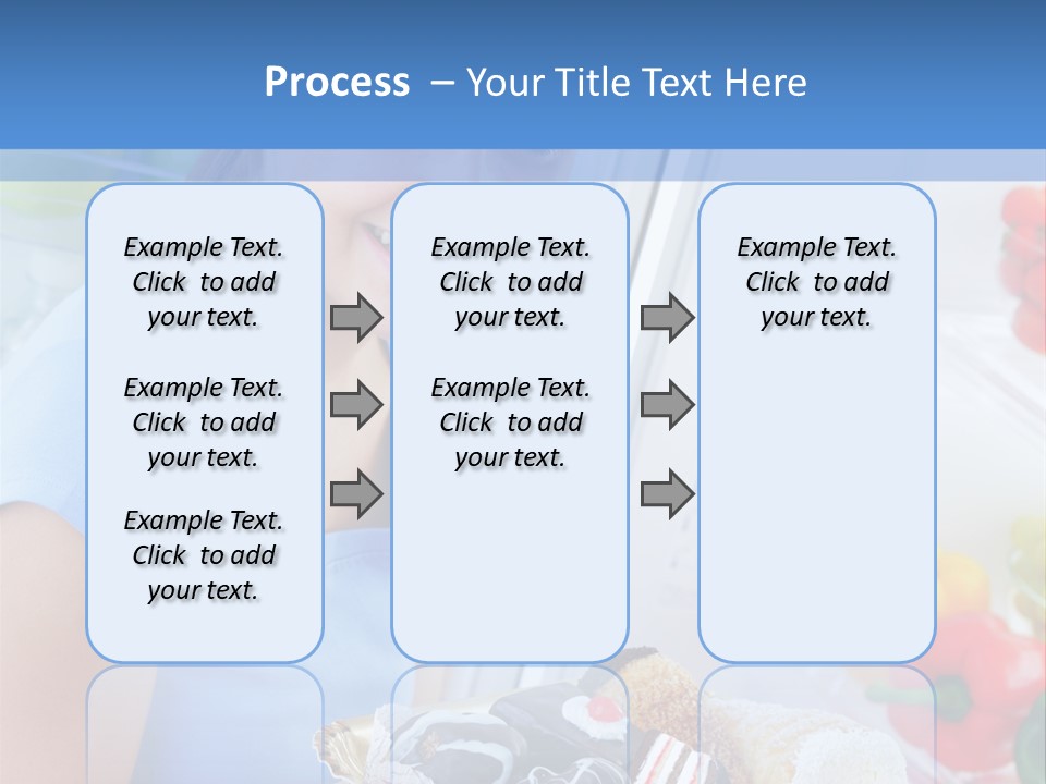 Young Woman Kitchen Home PowerPoint Template