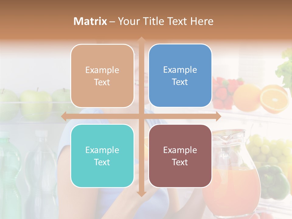 Girl Smiling Strawberries PowerPoint Template