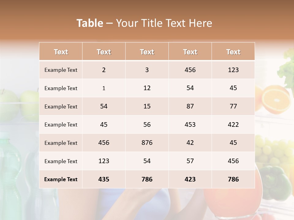 Girl Smiling Strawberries PowerPoint Template