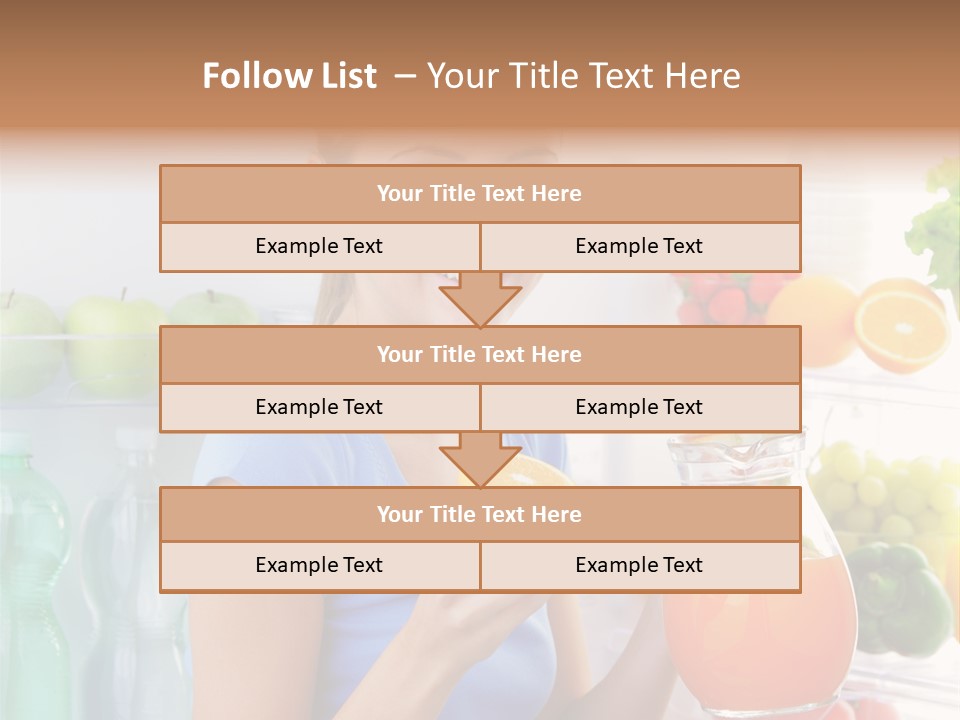 Girl Smiling Strawberries PowerPoint Template