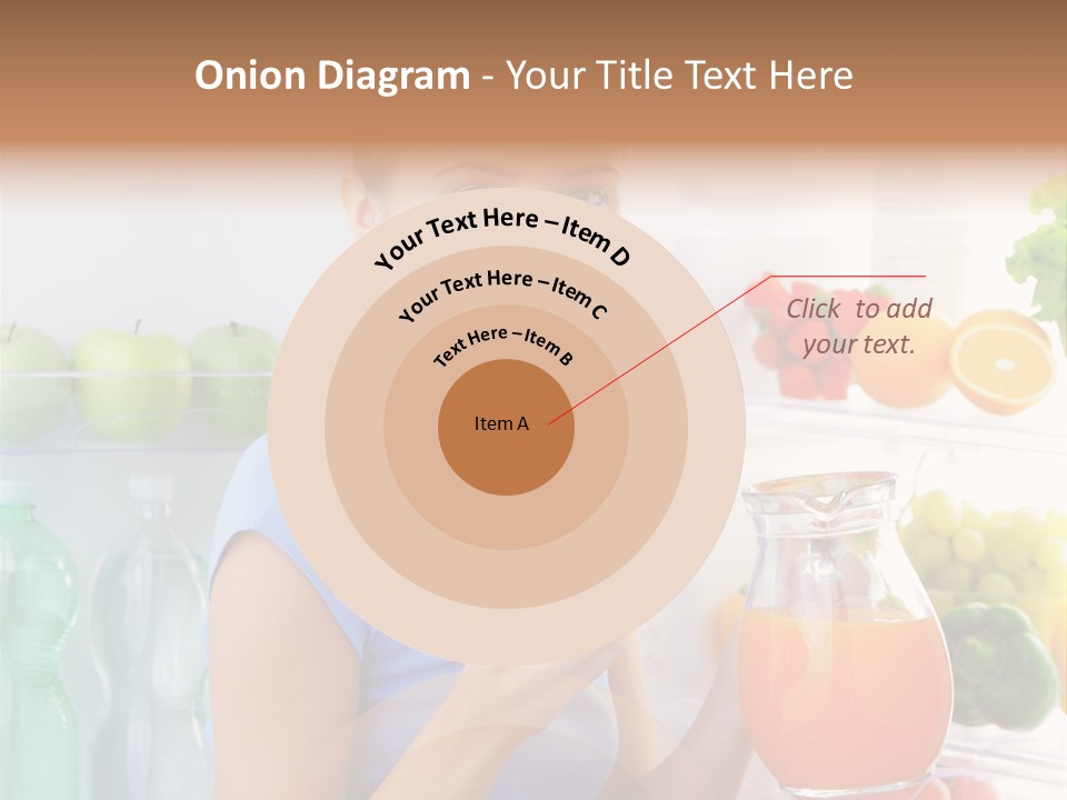 Girl Smiling Strawberries PowerPoint Template