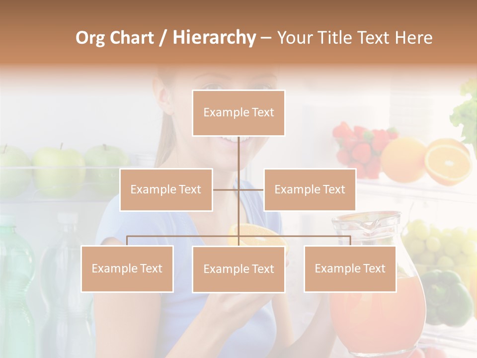 Girl Smiling Strawberries PowerPoint Template