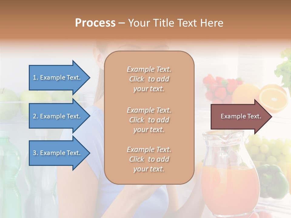 Girl Smiling Strawberries PowerPoint Template