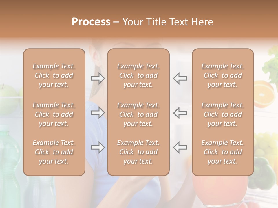 Girl Smiling Strawberries PowerPoint Template