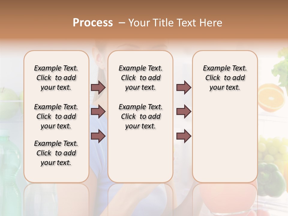 Girl Smiling Strawberries PowerPoint Template