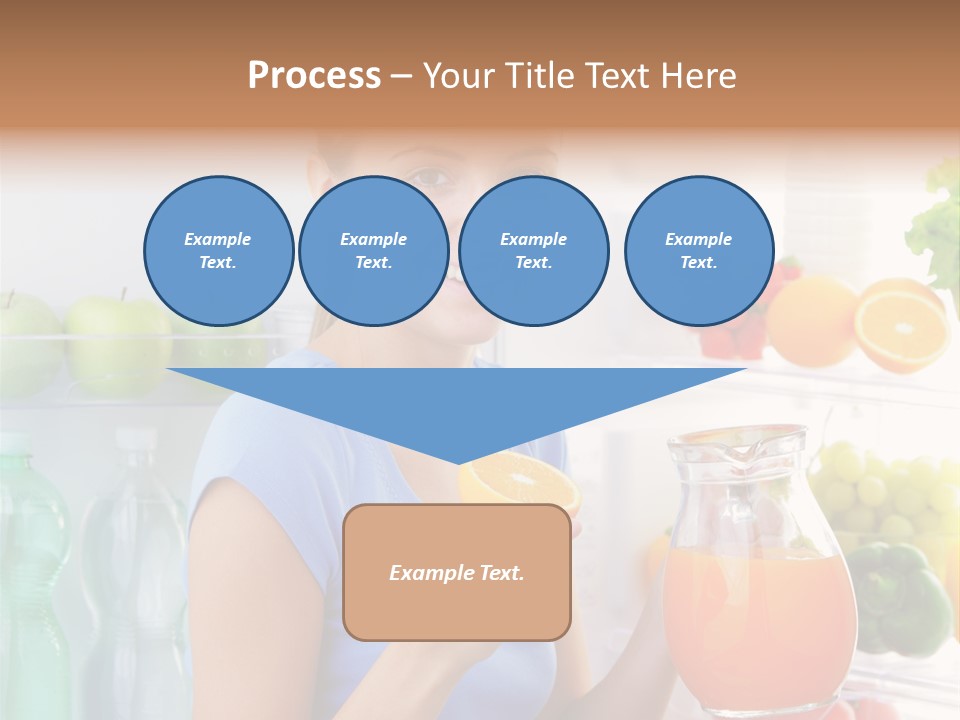 Girl Smiling Strawberries PowerPoint Template