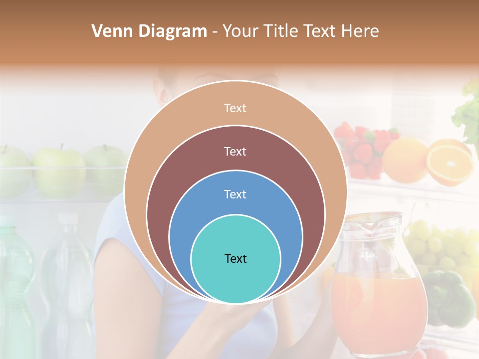 Girl Smiling Strawberries PowerPoint Template