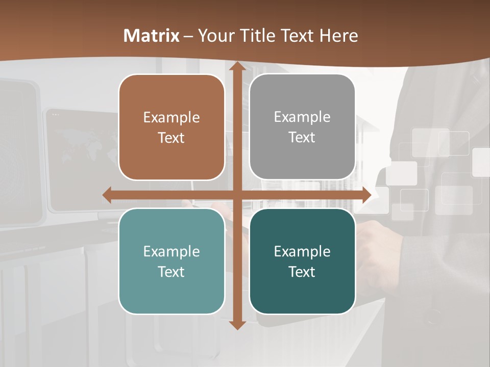 Fix Financial Man PowerPoint Template