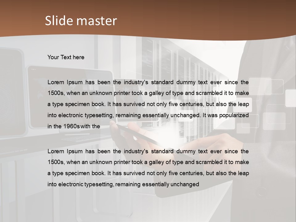 Fix Financial Man PowerPoint Template