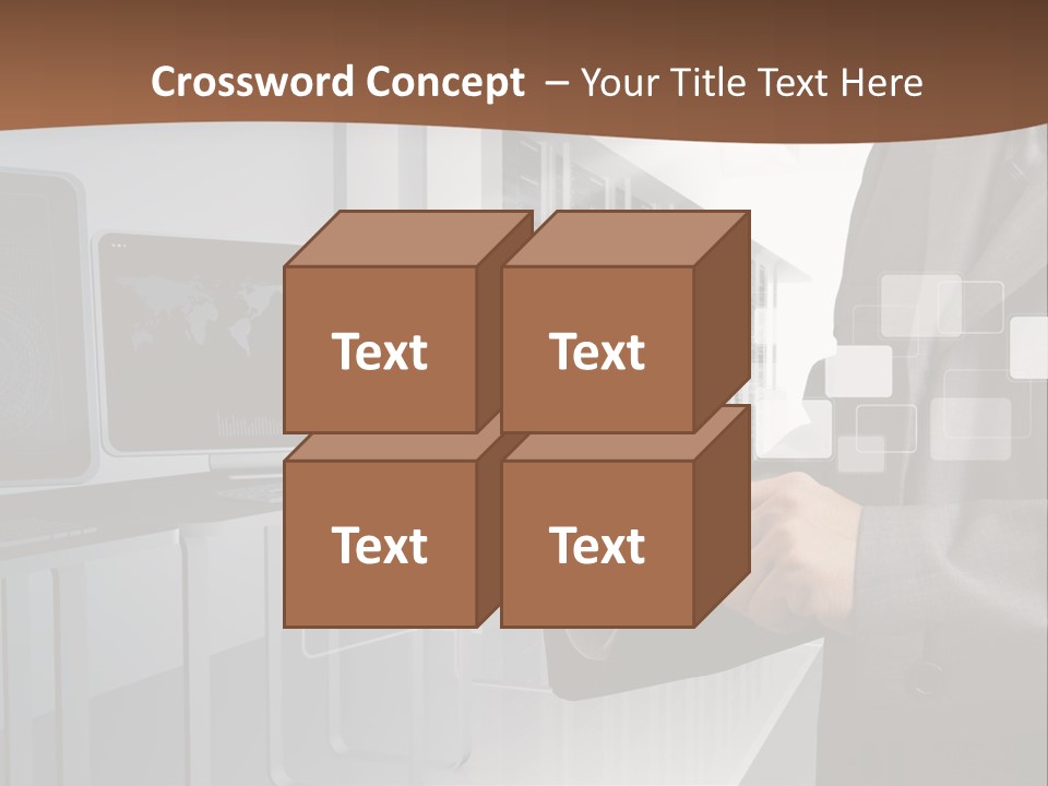 Fix Financial Man PowerPoint Template