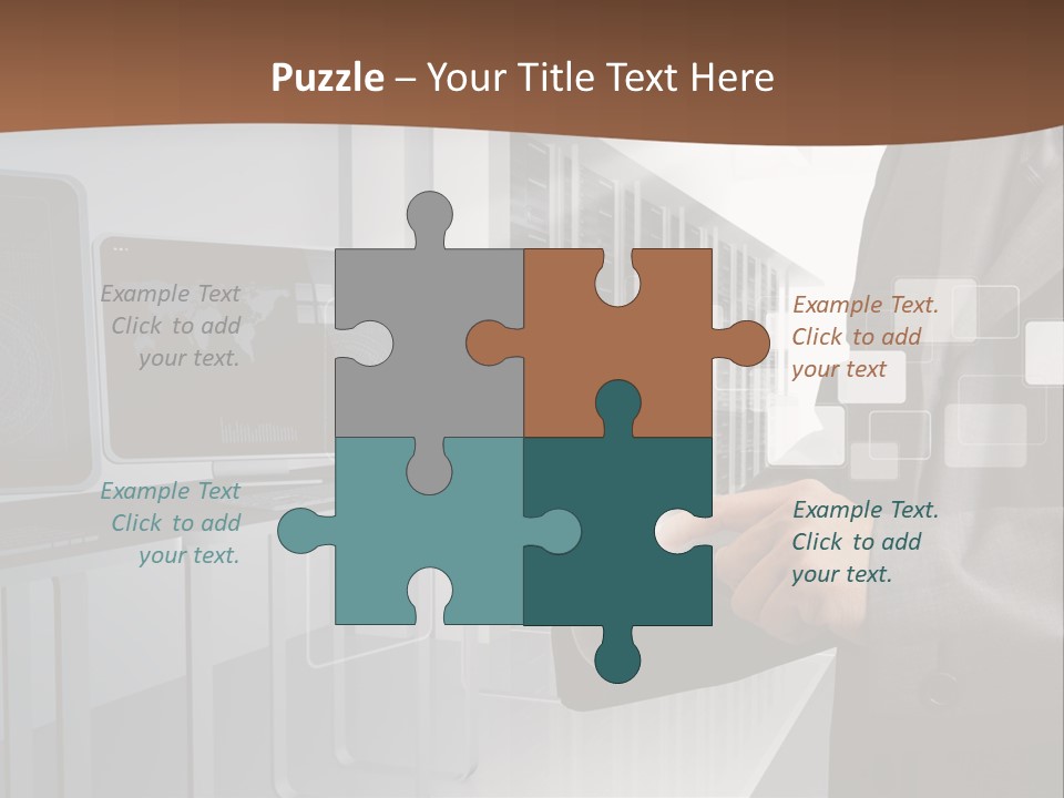 Fix Financial Man PowerPoint Template