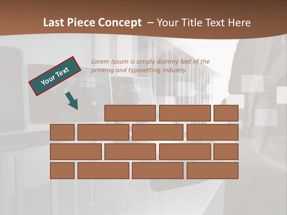 Fix Financial Man PowerPoint Template