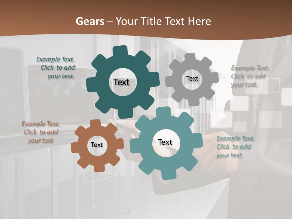 Fix Financial Man PowerPoint Template