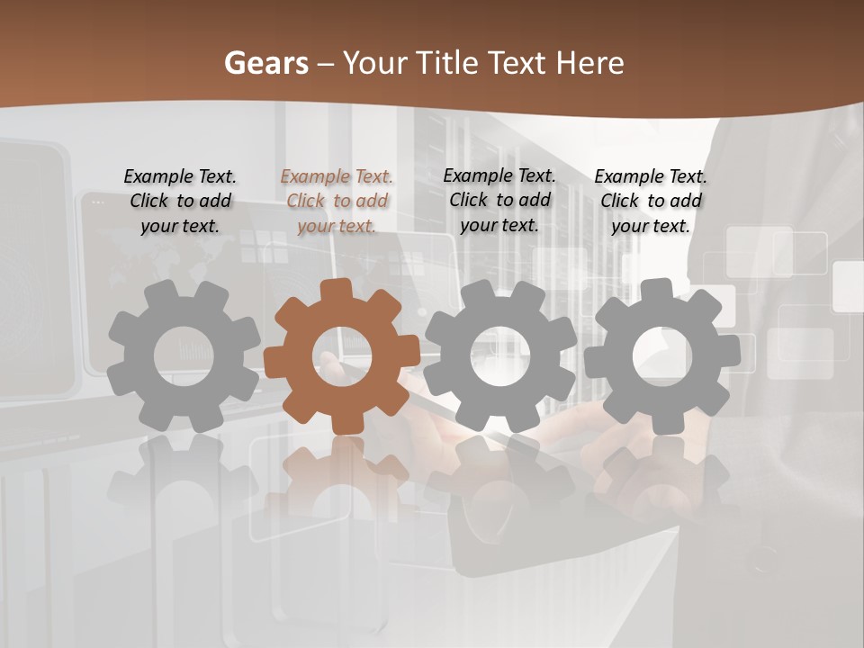 Fix Financial Man PowerPoint Template