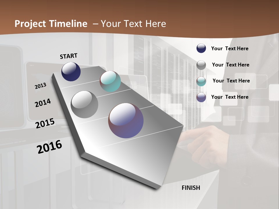 Fix Financial Man PowerPoint Template