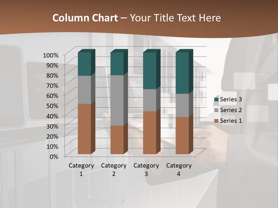 Fix Financial Man PowerPoint Template