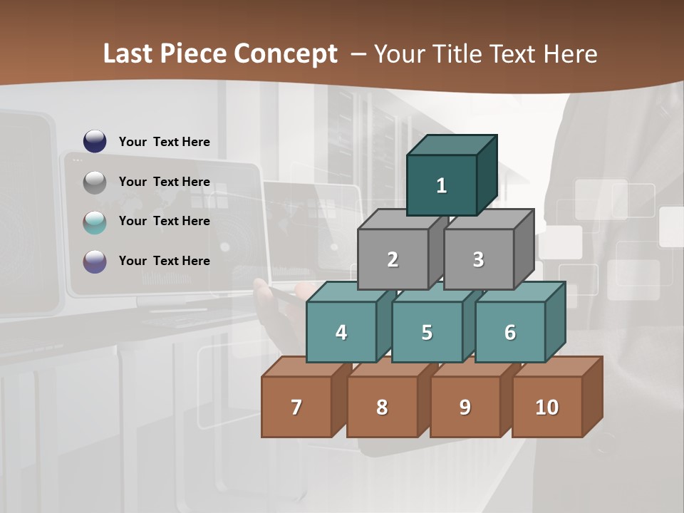 Fix Financial Man PowerPoint Template