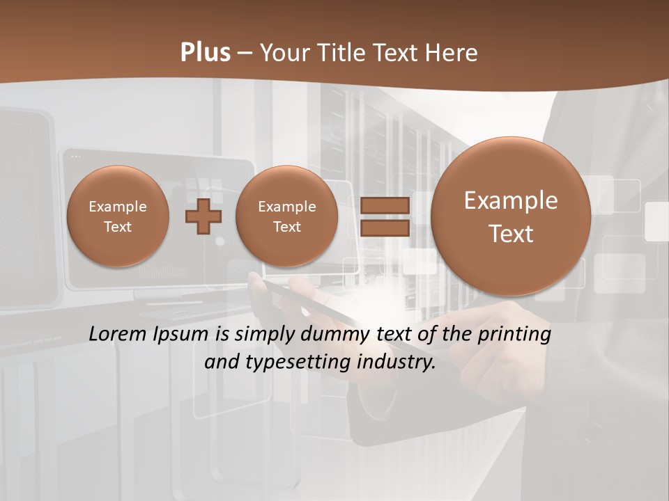 Fix Financial Man PowerPoint Template