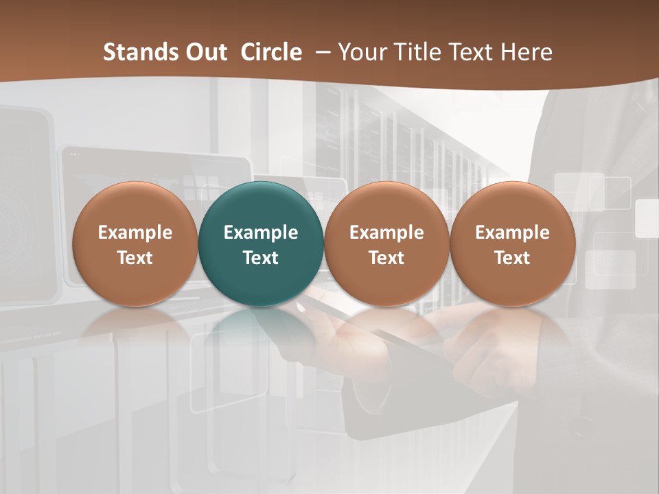 Fix Financial Man PowerPoint Template