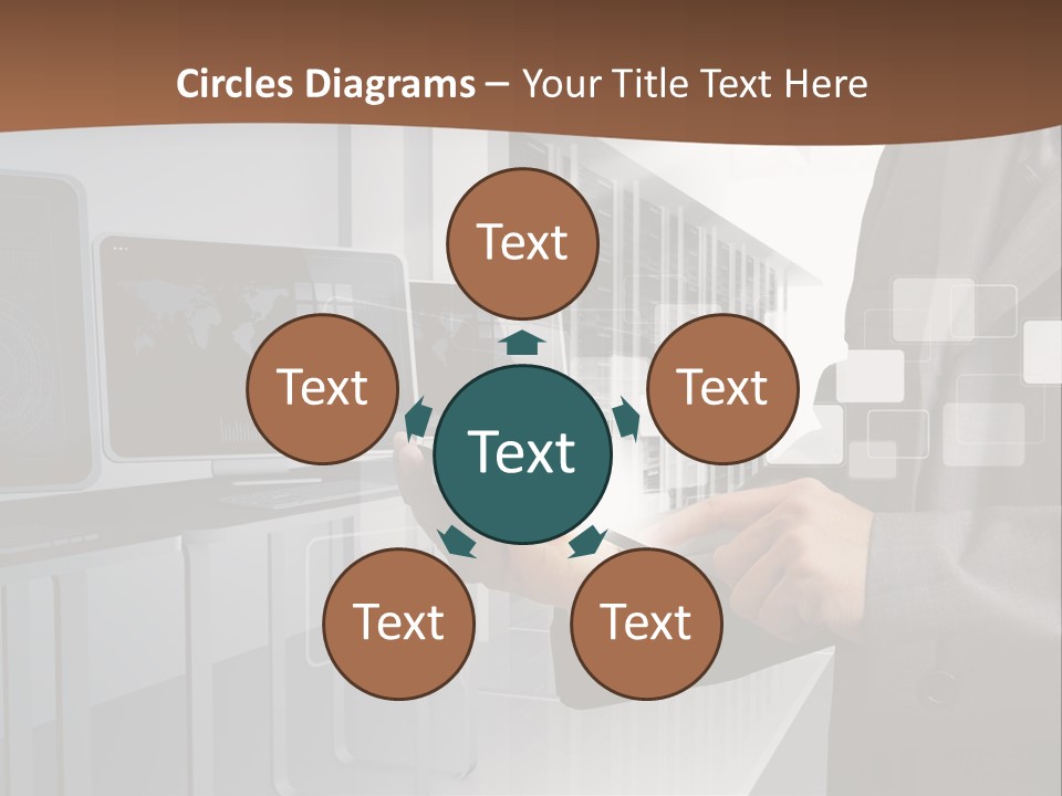 Fix Financial Man PowerPoint Template