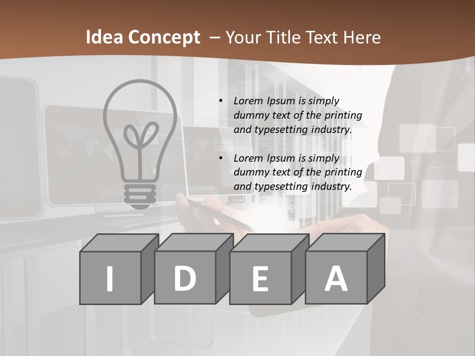 Fix Financial Man PowerPoint Template