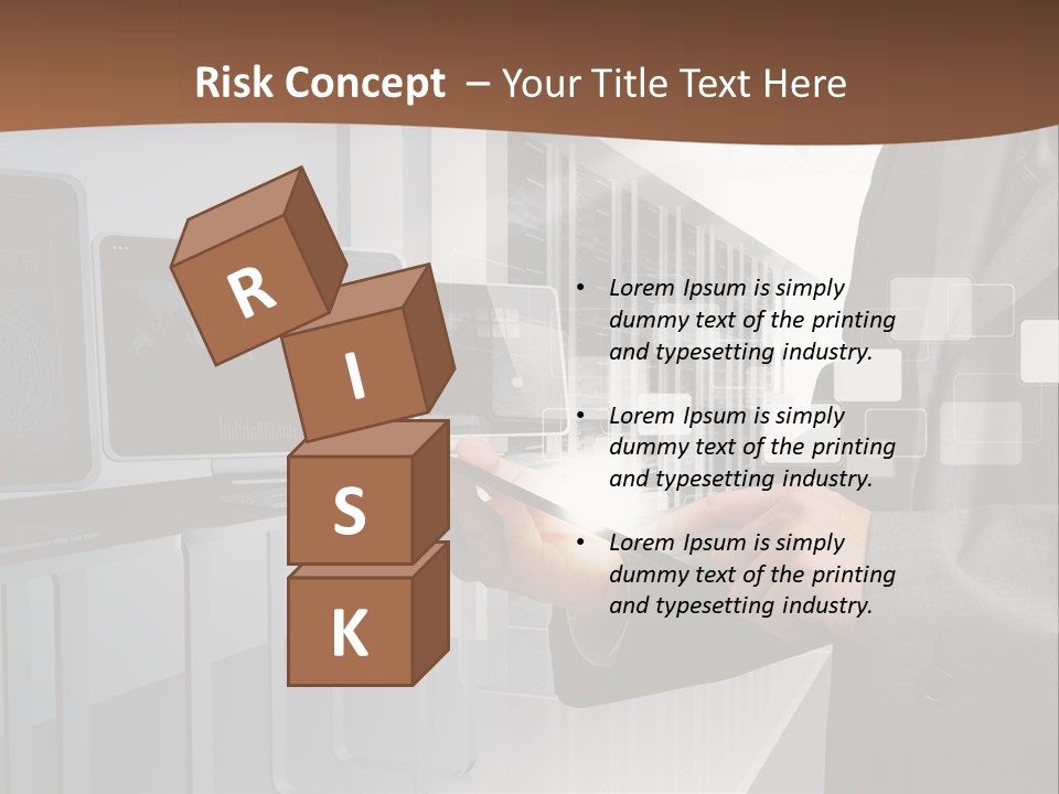 Fix Financial Man PowerPoint Template