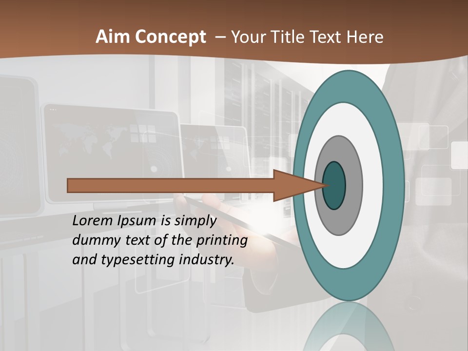 Fix Financial Man PowerPoint Template