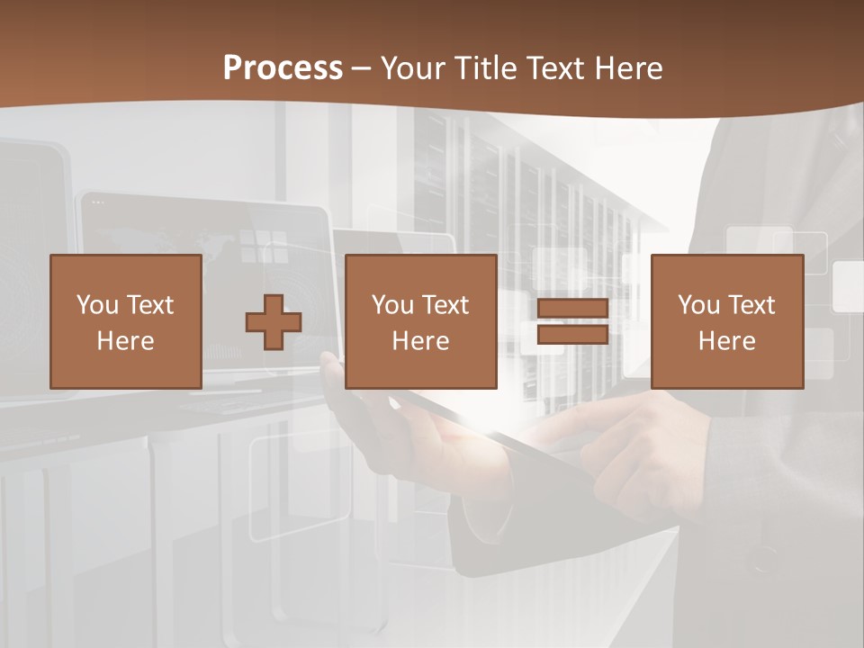 Fix Financial Man PowerPoint Template