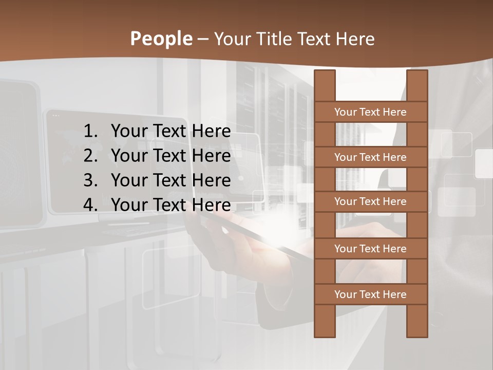 Fix Financial Man PowerPoint Template