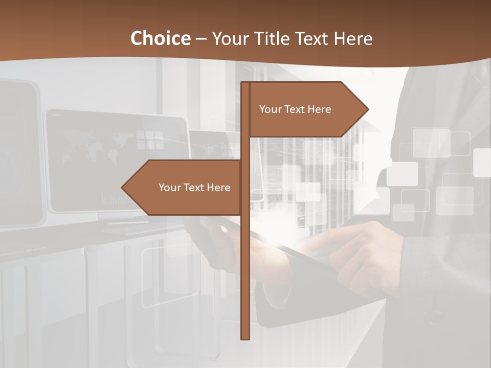 Fix Financial Man PowerPoint Template