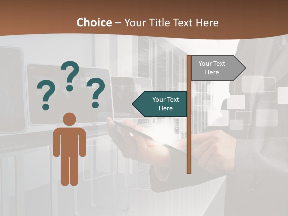 Fix Financial Man PowerPoint Template