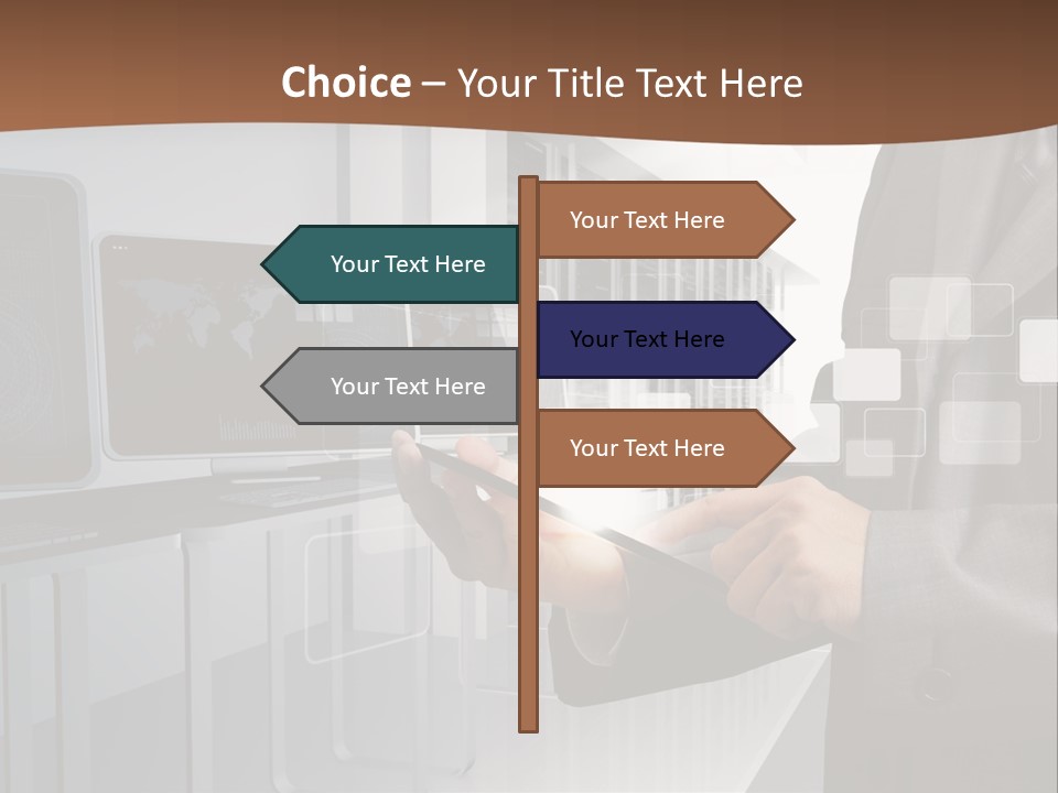 Fix Financial Man PowerPoint Template