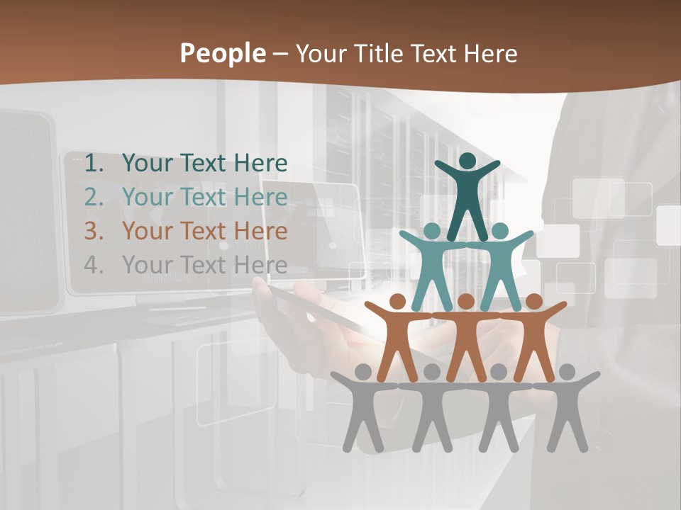 Fix Financial Man PowerPoint Template