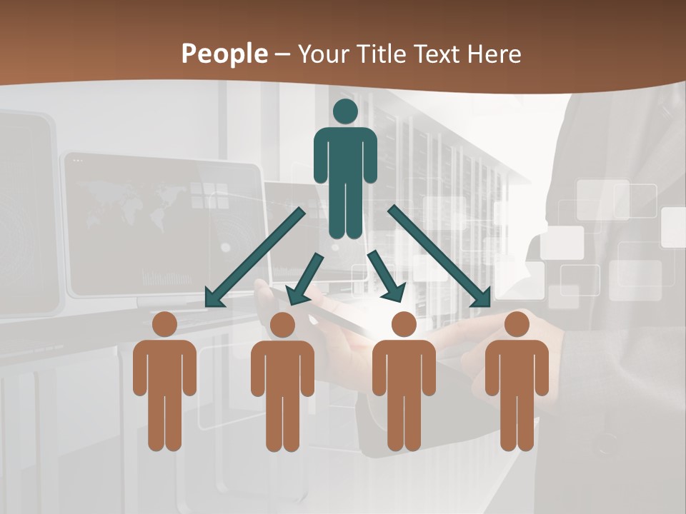 Fix Financial Man PowerPoint Template