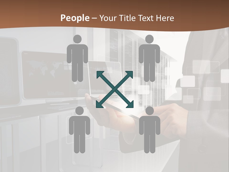 Fix Financial Man PowerPoint Template