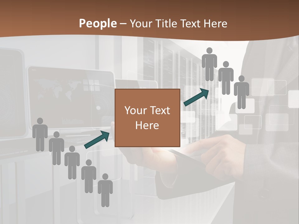 Fix Financial Man PowerPoint Template