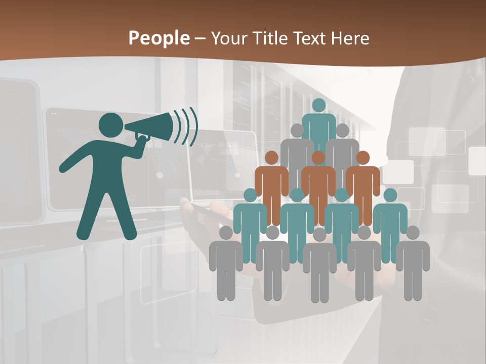 Fix Financial Man PowerPoint Template