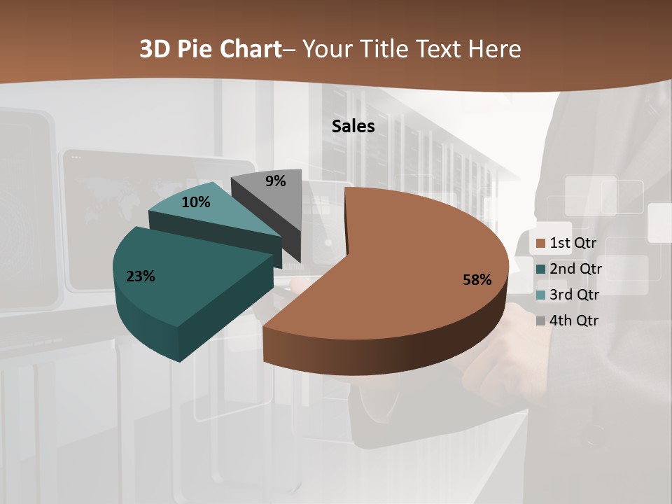 Fix Financial Man PowerPoint Template