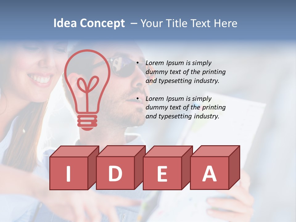 Man People Smiling PowerPoint Template