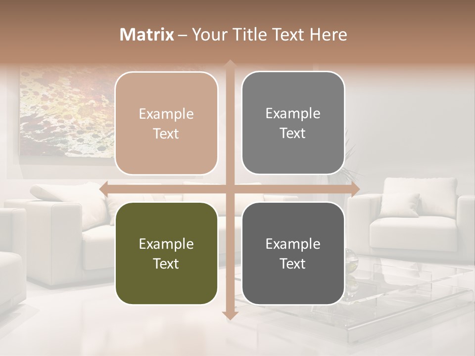 Cuscino Stanza Mobili PowerPoint Template