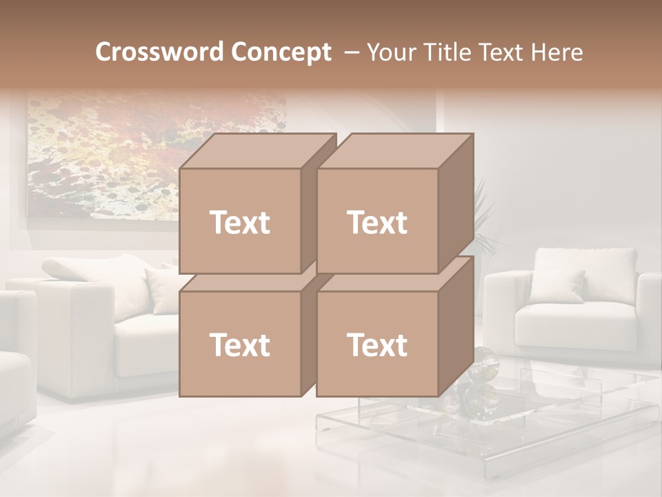 Cuscino Stanza Mobili PowerPoint Template