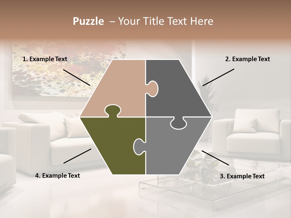 Cuscino Stanza Mobili PowerPoint Template