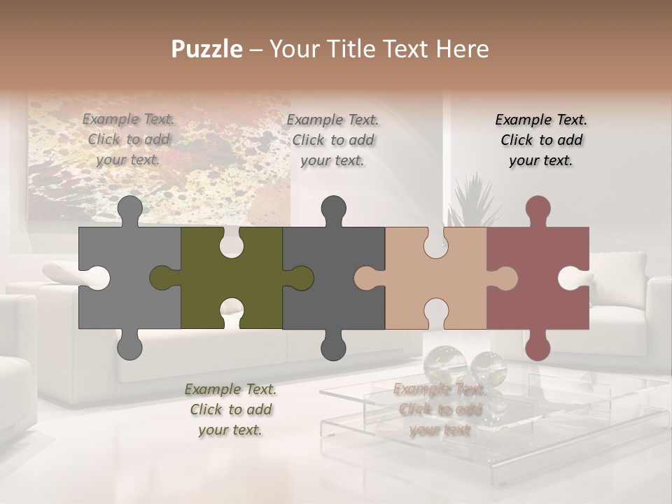 Cuscino Stanza Mobili PowerPoint Template