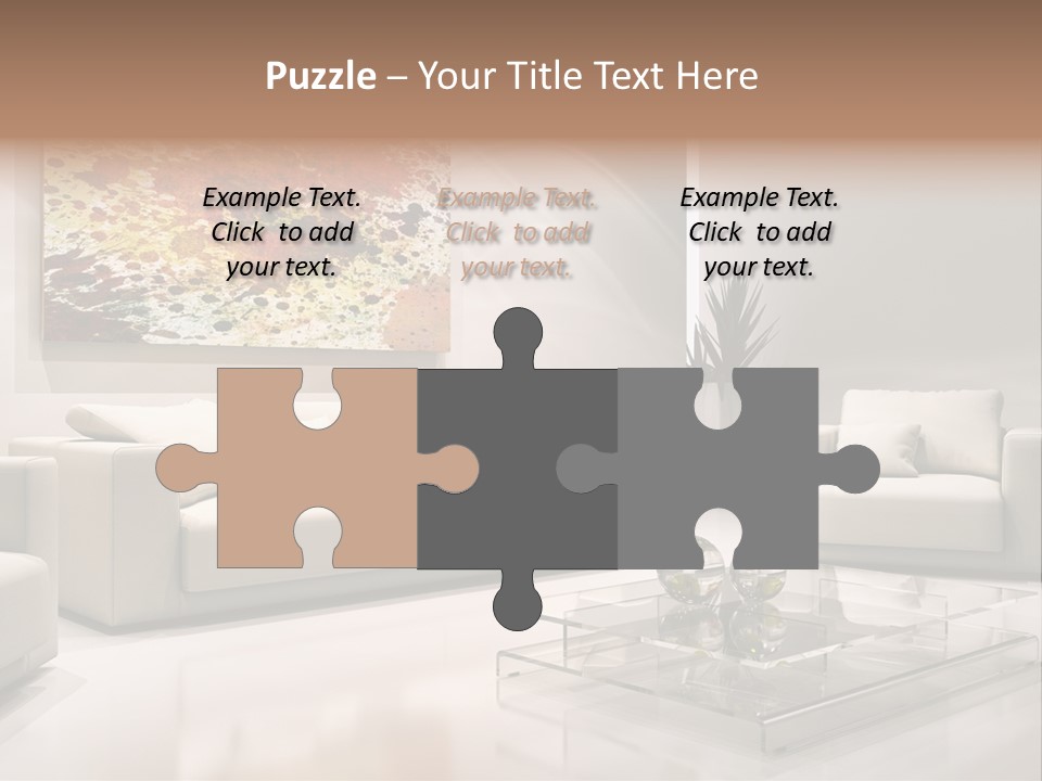 Cuscino Stanza Mobili PowerPoint Template