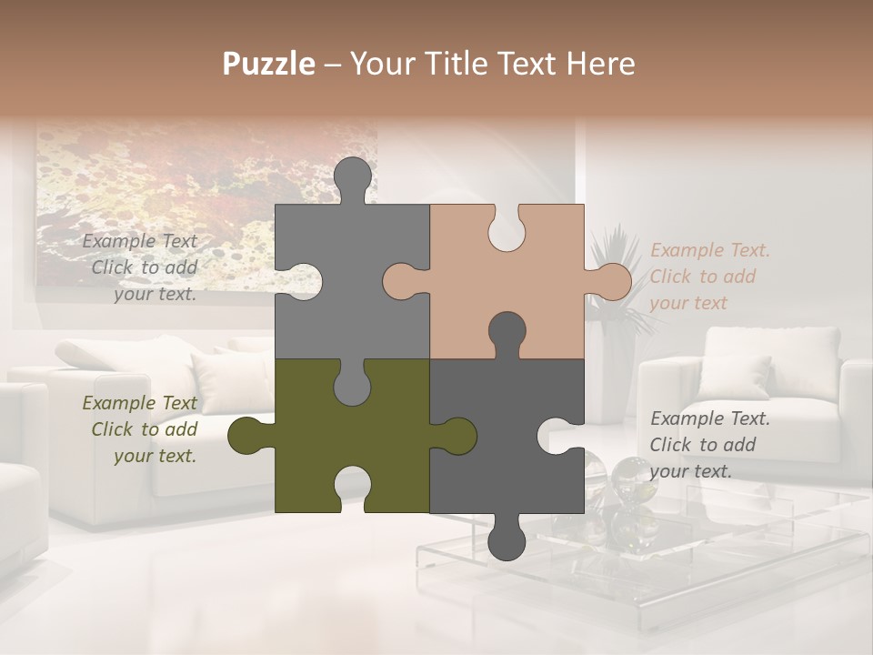 Cuscino Stanza Mobili PowerPoint Template