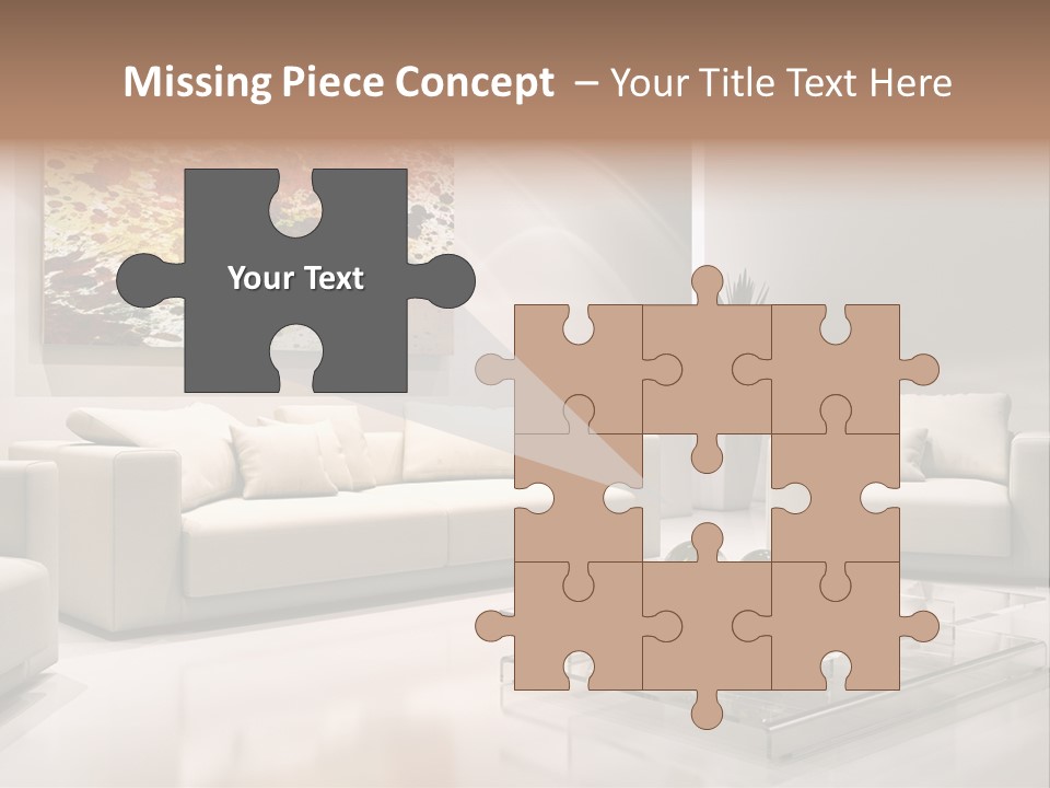 Cuscino Stanza Mobili PowerPoint Template