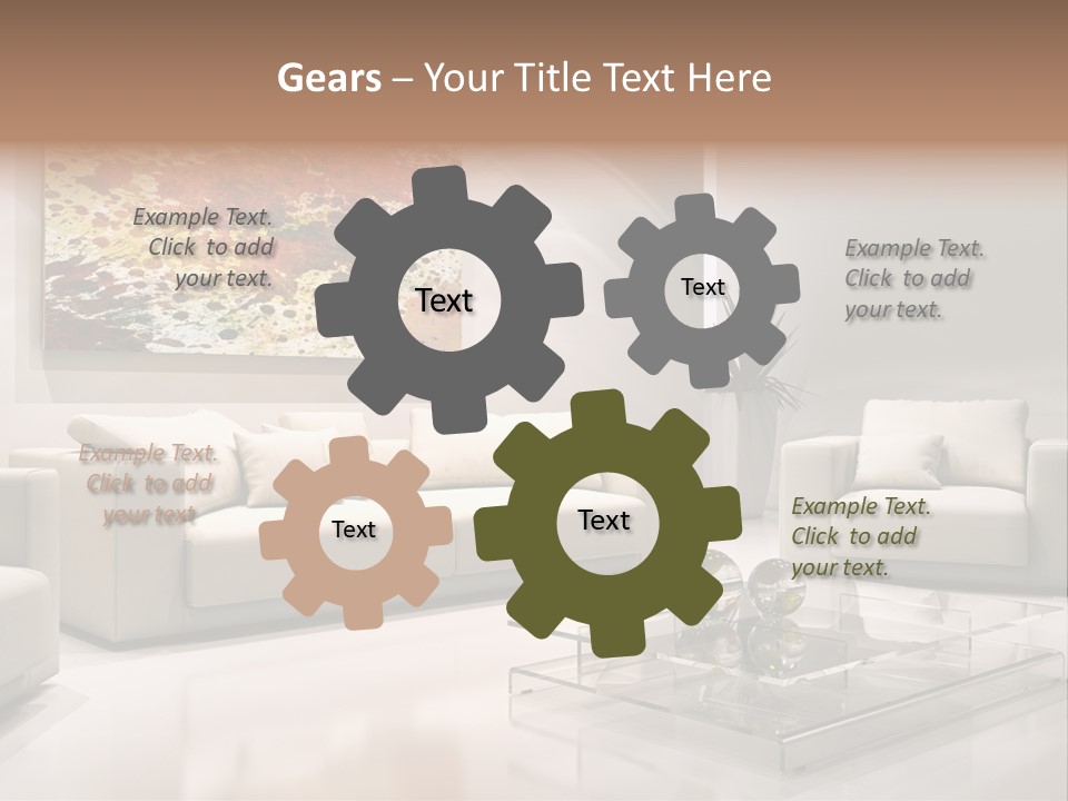 Cuscino Stanza Mobili PowerPoint Template